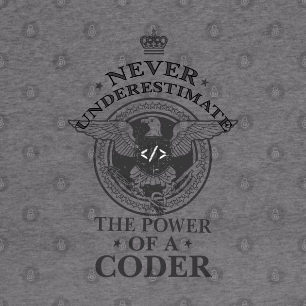 Never Underestimate the power of a Coder! by Cyber Club Tees